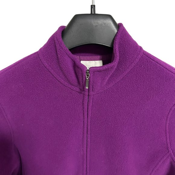 L.L. Bean Womens Full Zip Fleece Sweatshirt Size Large Regular Outdoors - Picture 3 of 6